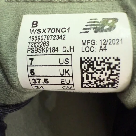 New Balance X-70 Olive Green Sneakers - Women’s Size 7 (US) - Picture 8 of 9